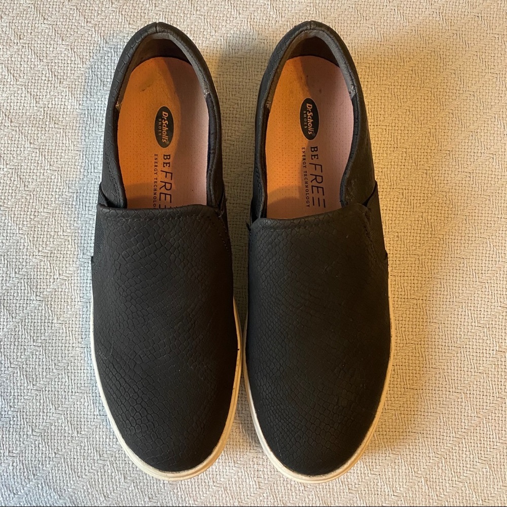Black slip on sneakers
